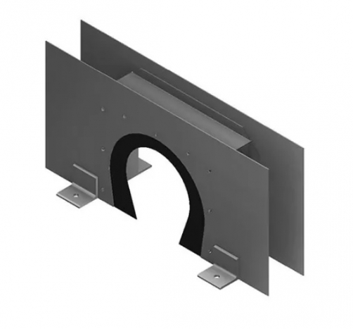 Stabile Silowanddurchführung für Belüftungsrohre