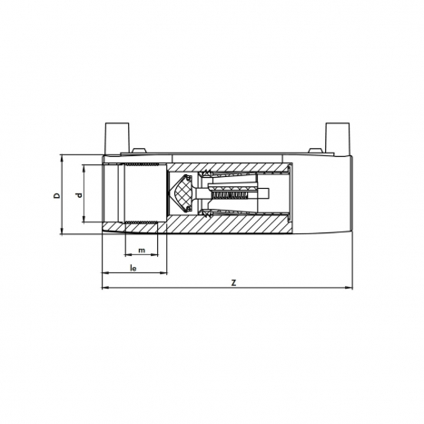 PE Elektroschweiß-Muffe mit Gasstop System - 20 x 20mm / 2x Schweißmuffe