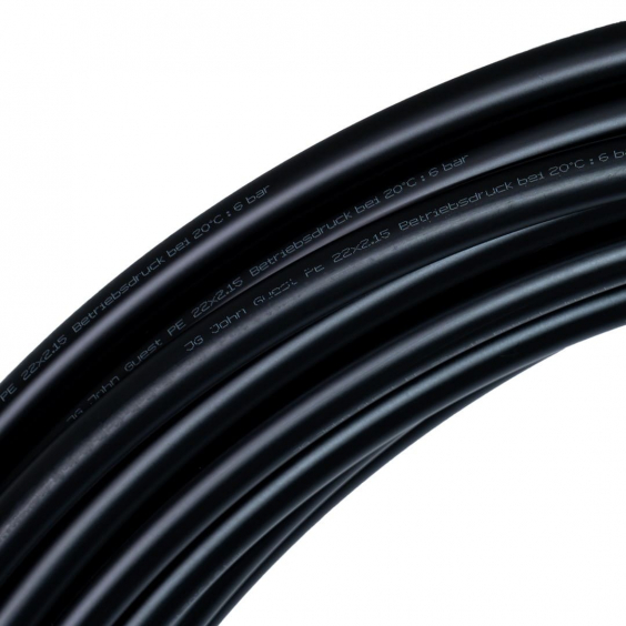 Polyethylen-Rohr PE-22177-0050M-E schwarz 22 mm, John Guest , 50 Meter Rolle