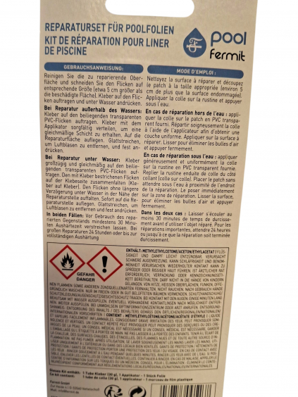 Fermit Aqua-Fix Pro 290 ml transparent Dichtstoff für Abdichtung unter Wasser